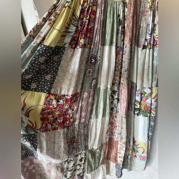 Patchwork & Lace Midi Dress - Picture 2 of 4